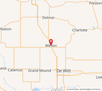 Map of Welton, Iowa