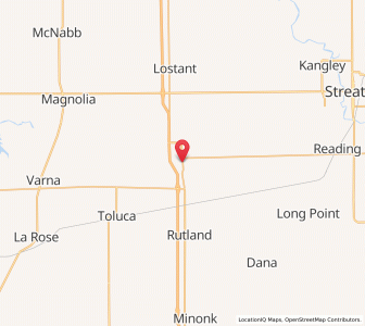 Map of Wenona, Illinois