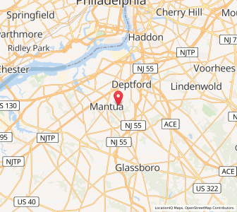 Map of Wenonah, New Jersey