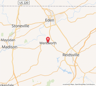 Map of Wentworth, North Carolina