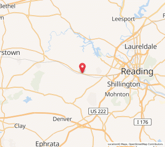 Map of Wernersville, Pennsylvania