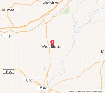 Map of West Blocton, Alabama