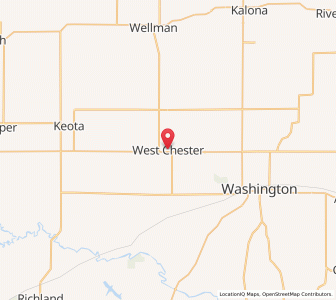 Map of West Chester, Iowa