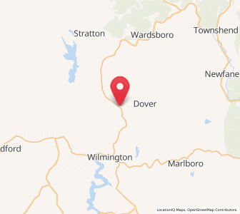 Map of West Dover, Vermont