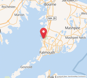 Map of West Falmouth, Massachusetts