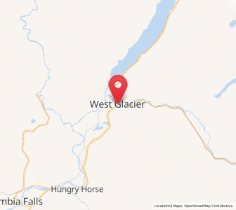 Map of West Glacier, Montana