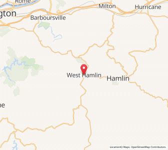 Map of West Hamlin, West Virginia
