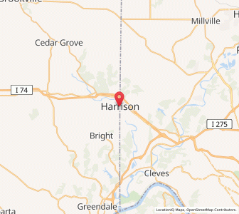 Map of West Harrison, Indiana