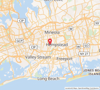 Map of West Hempstead, New York
