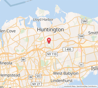 Map of West Hills, New York