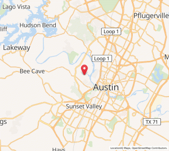 Map of West Lake Hills, Texas