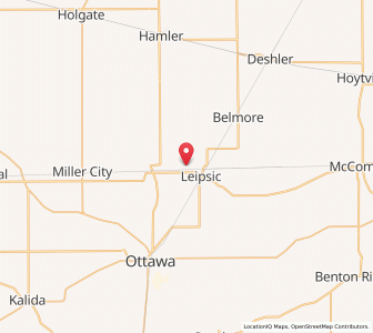 Map of West Leipsic, Ohio