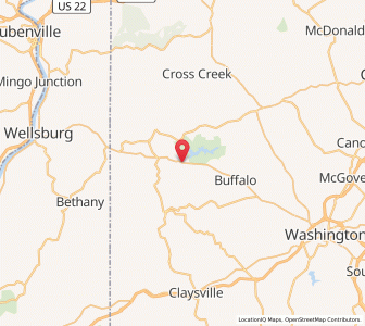 Map of West Middletown, Pennsylvania