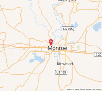 Map of West Monroe, Louisiana