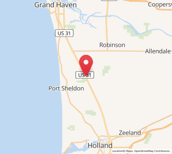 Map of West Olive, Michigan