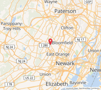 Map of West Orange, New Jersey