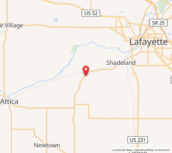 Map of West Point, Indiana