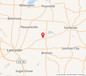 Map of West Rushville, Ohio