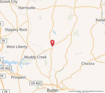 Map of West Sunbury, Pennsylvania