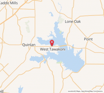 Map of West Tawakoni, Texas