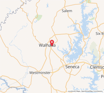 Map of West Union, South Carolina