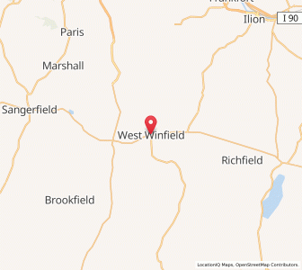 Map of West Winfield, New York
