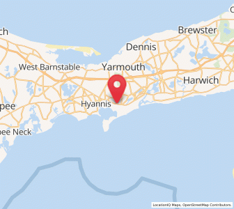 Map of West Yarmouth, Massachusetts