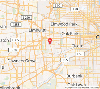 Map of Westchester, Illinois