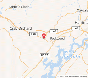 Map of Westel, Tennessee