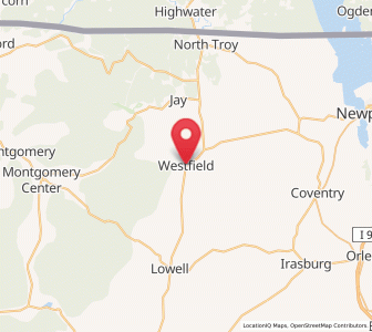 Map of Westfield, Vermont