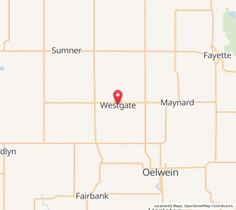 Map of Westgate, Iowa