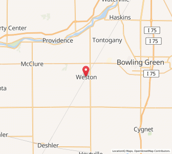 Map of Weston, Ohio