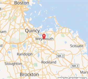 Map of Weymouth, Massachusetts