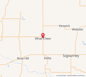 Map of What Cheer, Iowa