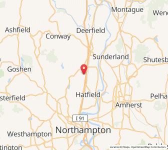 Map of Whately, Massachusetts