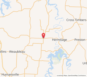 Map of Wheatland, Missouri