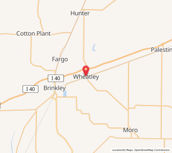 Map of Wheatley, Arkansas