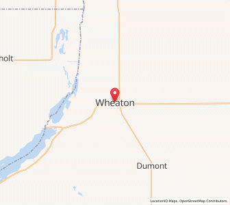 Map of Wheaton, Minnesota