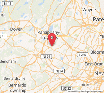 Map of Whippany, New Jersey