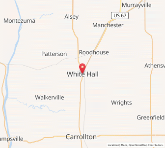 Map of White Hall, Illinois