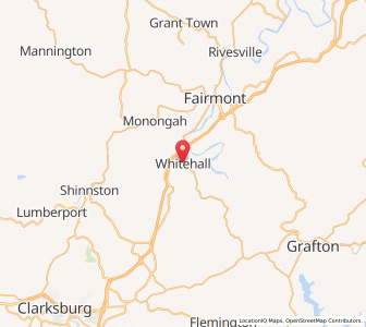 Map of White Hall, West Virginia