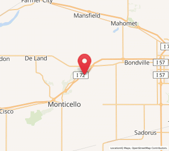 Map of White Heath, Illinois