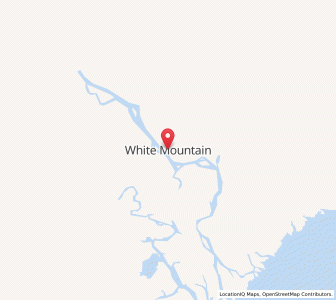 Map of White Mountain, Alaska