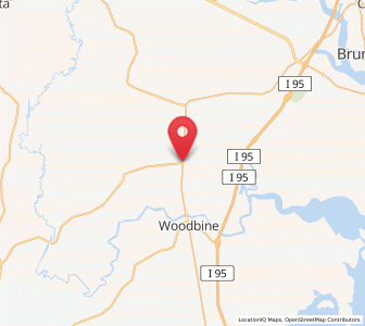 Map of White Oak, Georgia