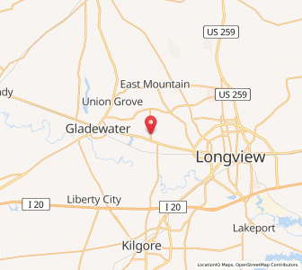 Map of White Oak, Texas