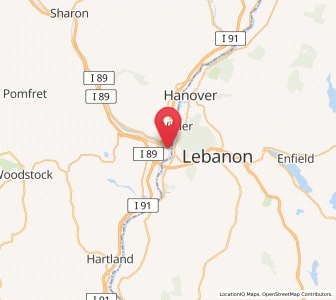 Map of White River Junction, Vermont