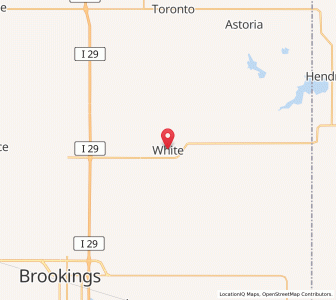 Map of White, South Dakota