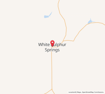 Map of White Sulphur Springs, Montana