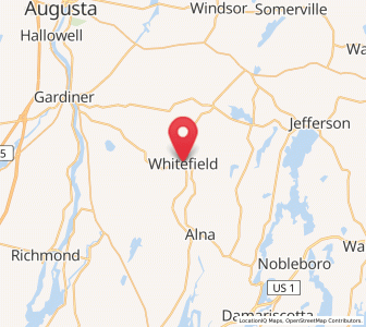 Map of Whitefield, Maine