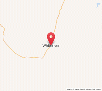 Map of Whiteriver, Arizona